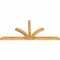 Ekena Millwork Richland Rough Sawn Timber Gable Bracket, Western Red Cedar, 96"W x 44"H x 4"D x 4"F, 11/12 Pitch GBW096X44X0404RIC00RWR - alternate 3